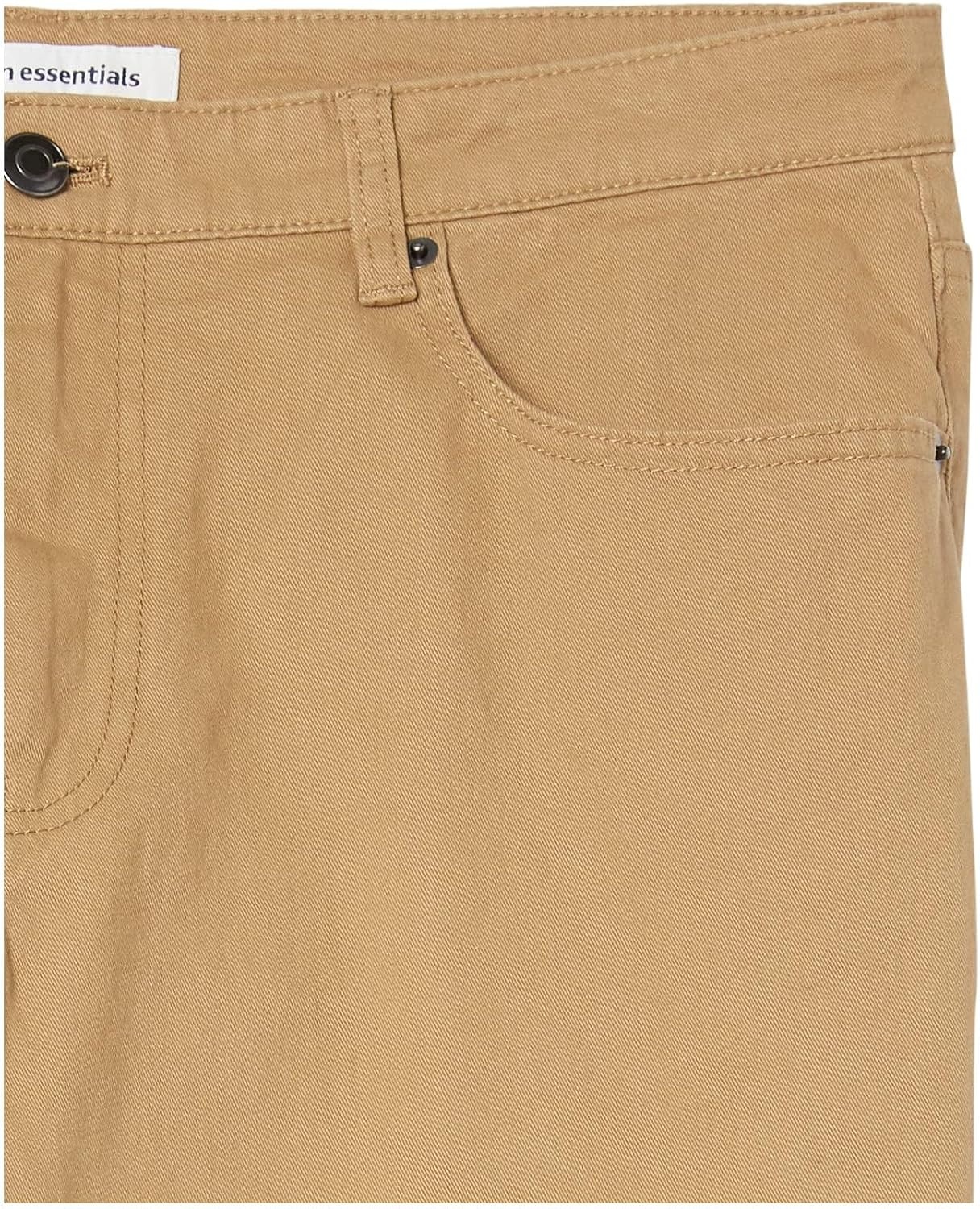 image:imageAmazon Essentials Mens 5Pocket Stretch Twill PantsDark Khaki Brown