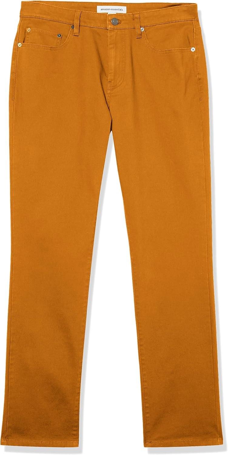 image:imageAmazon Essentials Mens 5Pocket Stretch Twill PantsGold