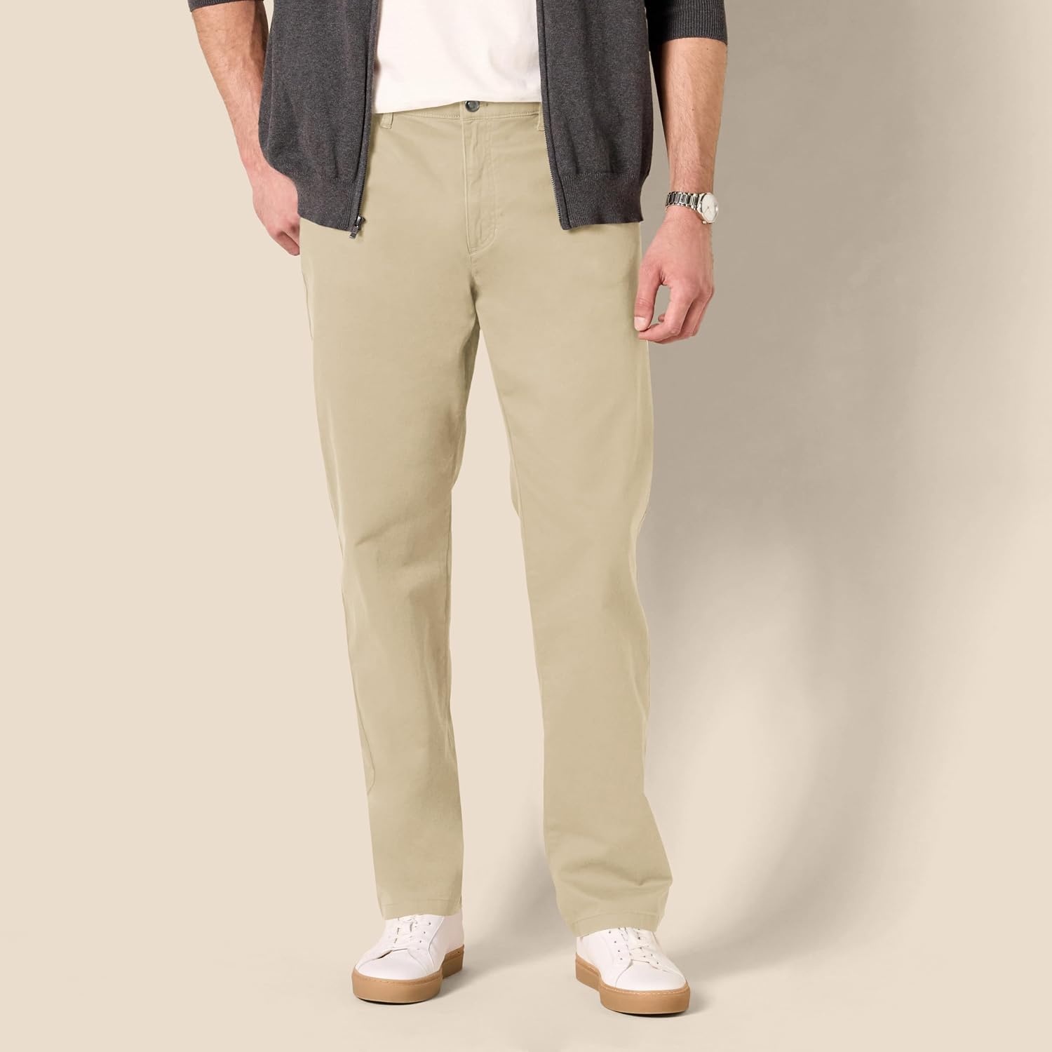 image:imageAmazon Essentials Mens 5Pocket Stretch Twill PantsKhaki