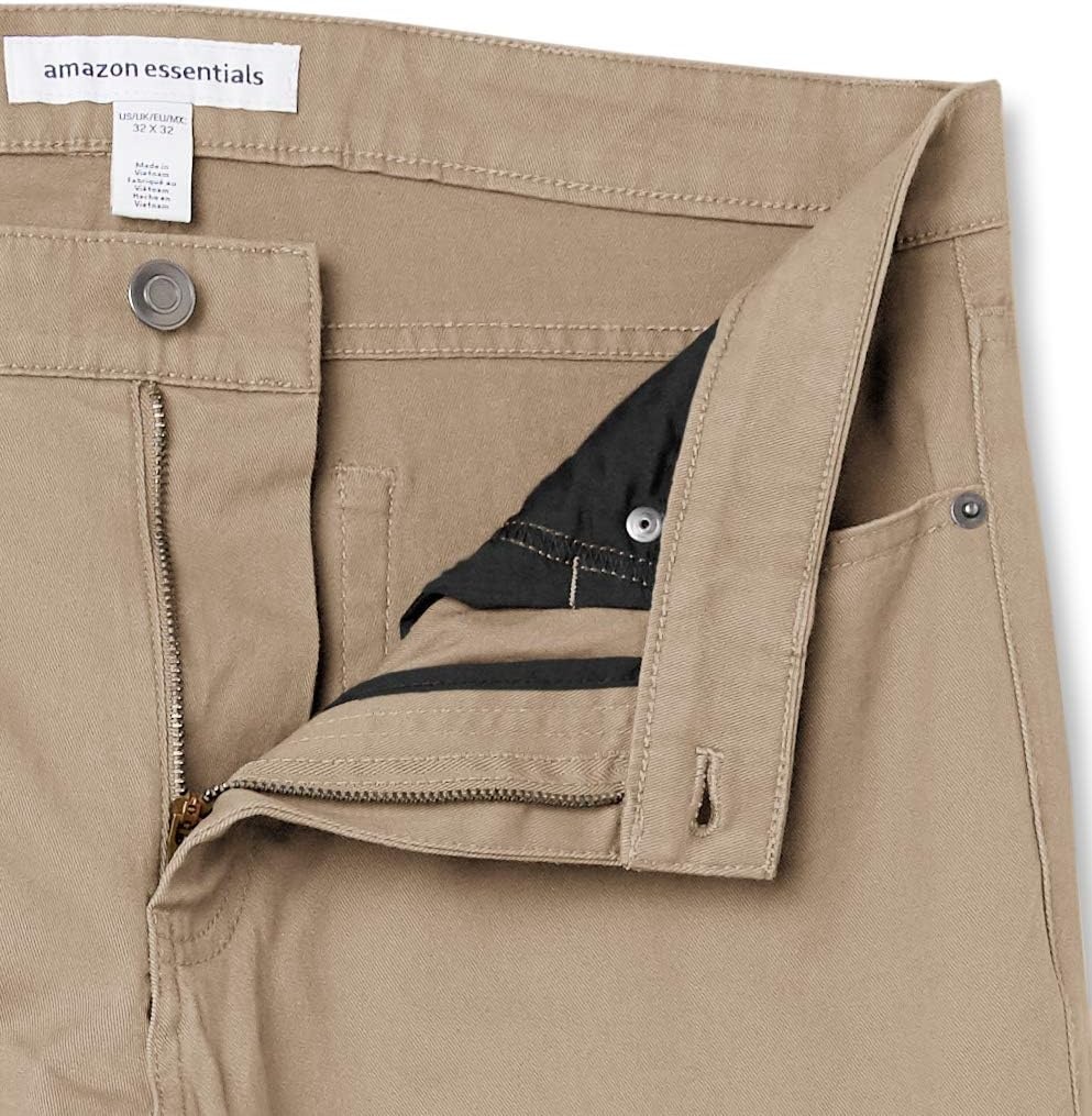 image:imageAmazon Essentials Mens 5Pocket Stretch Twill PantsKhaki