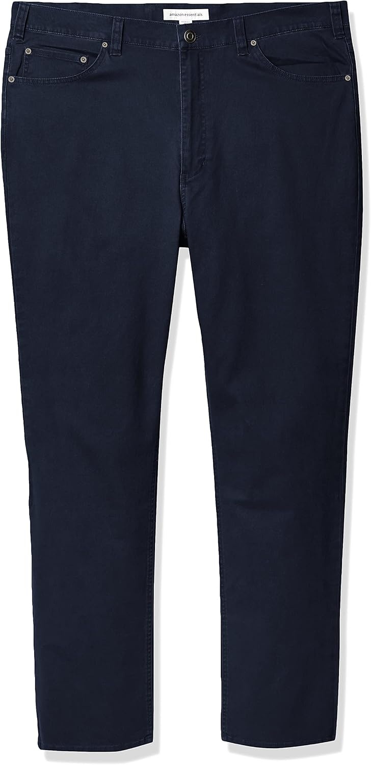 image:imageAmazon Essentials Mens 5Pocket Stretch Twill PantsNavy