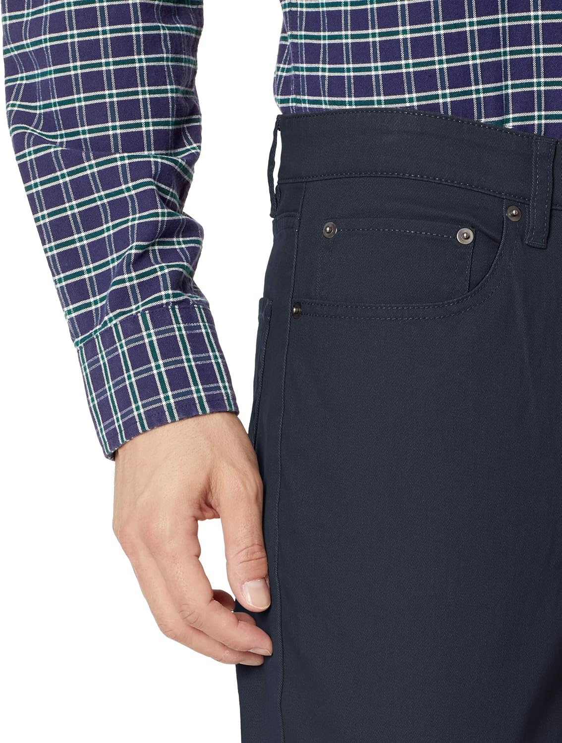 image:imageAmazon Essentials Mens 5Pocket Stretch Twill PantsNavy
