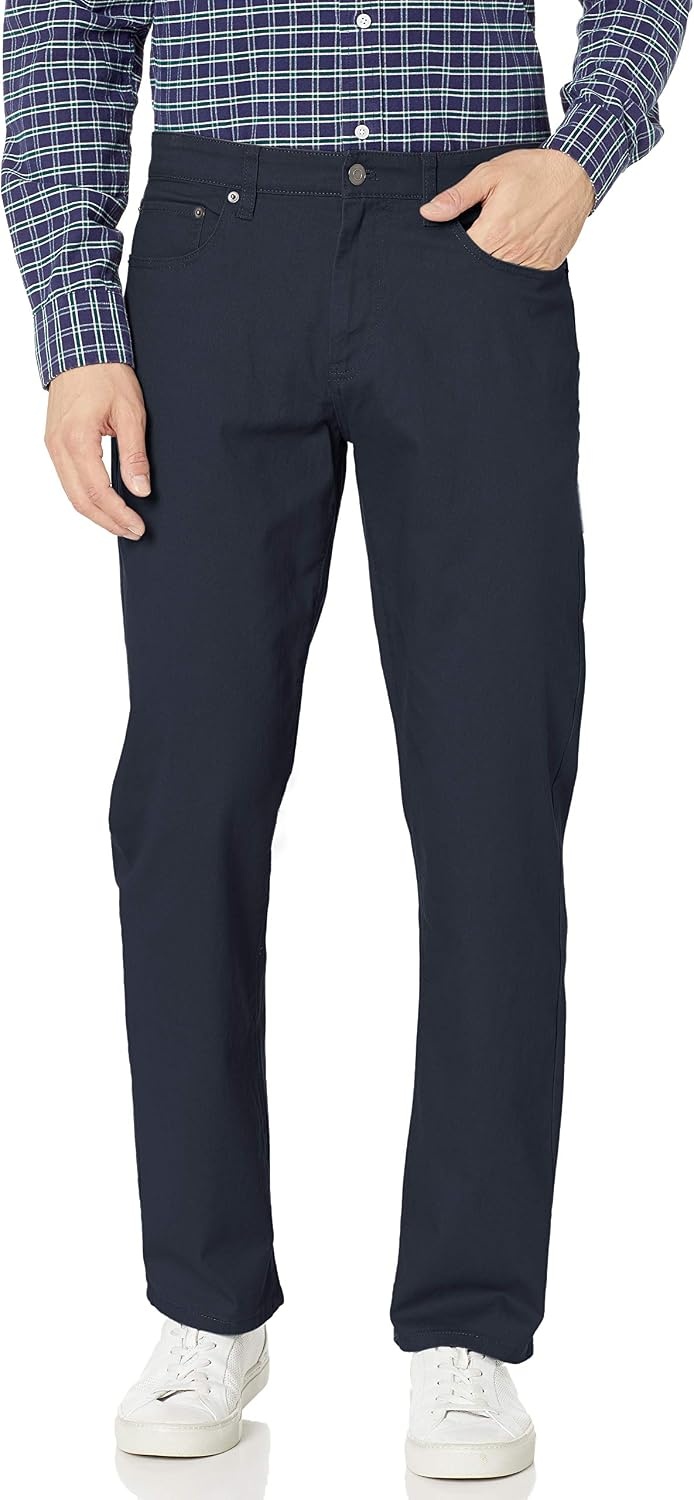 image:imageAmazon Essentials Mens 5Pocket Stretch Twill PantsNavy
