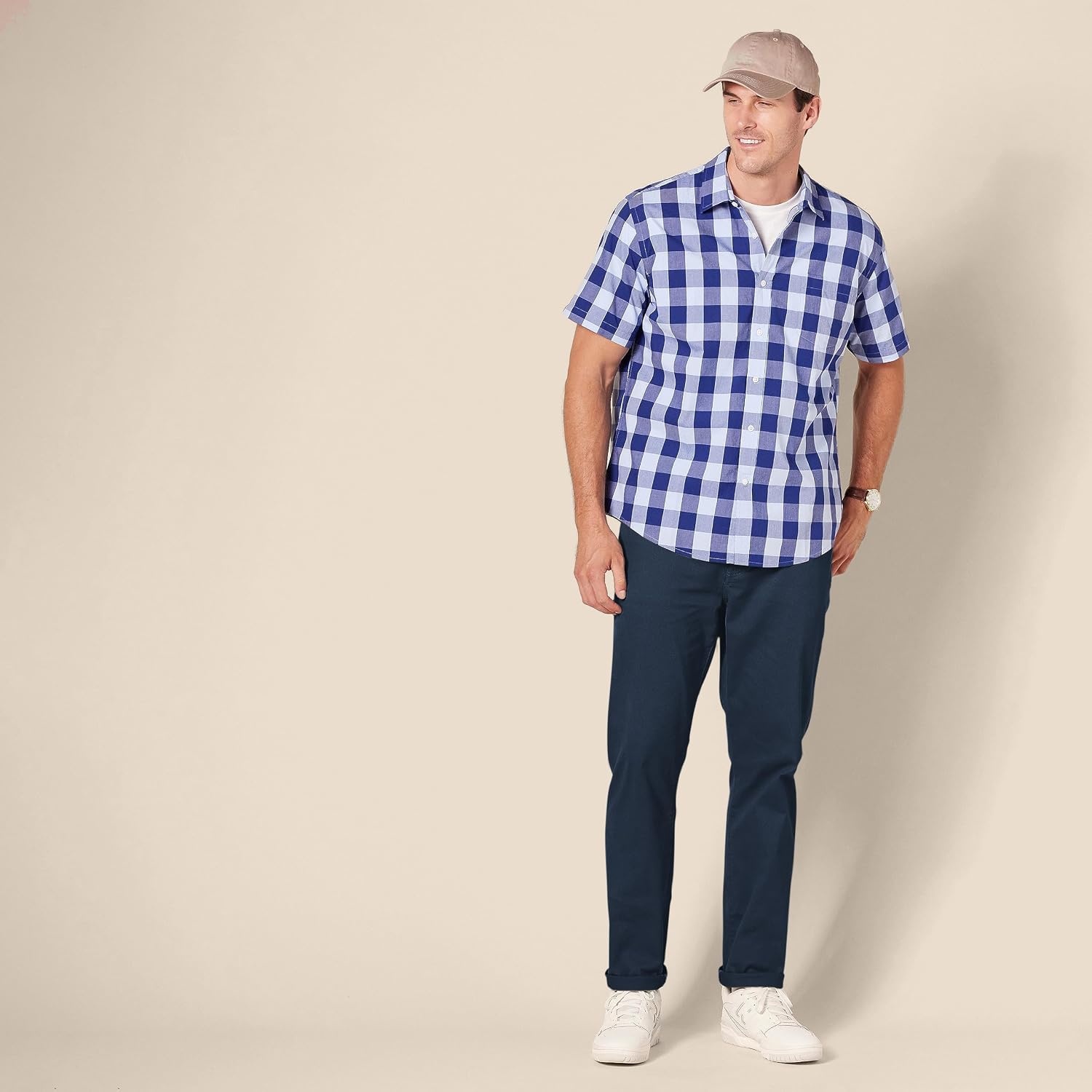 image:imageAmazon Essentials Mens 5Pocket Stretch Twill PantsNavy