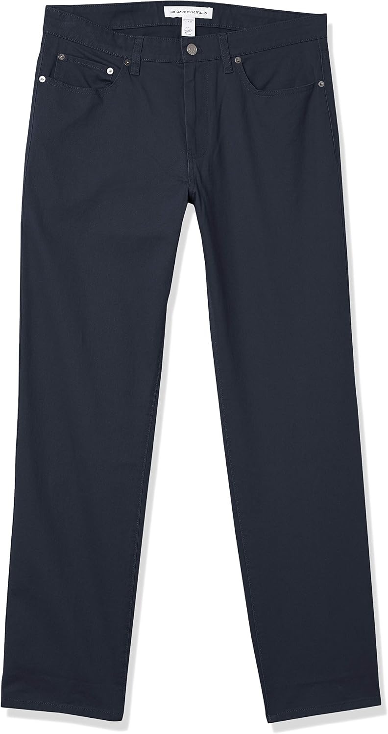 image:imageAmazon Essentials Mens 5Pocket Stretch Twill PantsNavy
