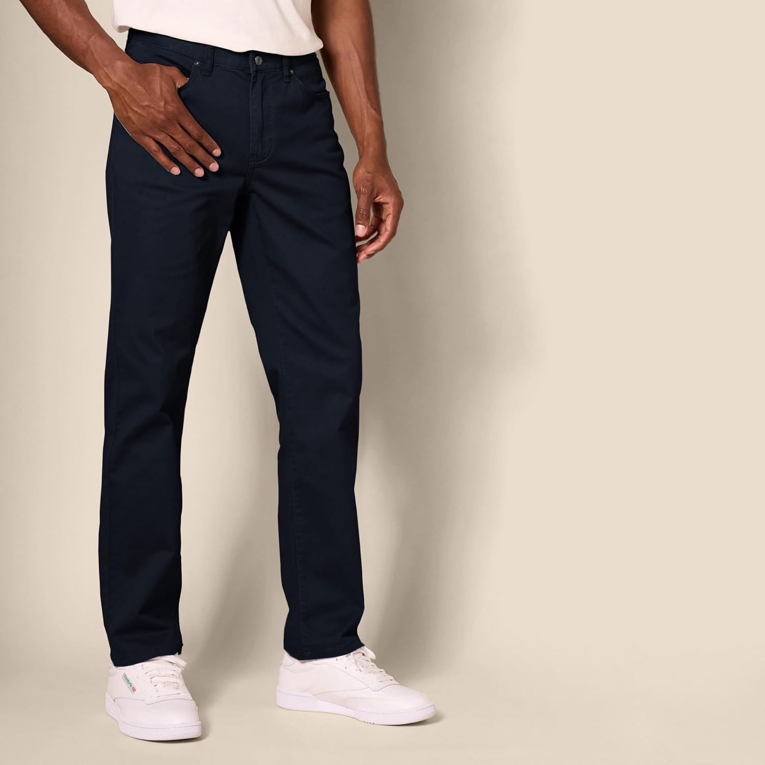 image:imageAmazon Essentials Mens 5Pocket Stretch Twill PantsNavy