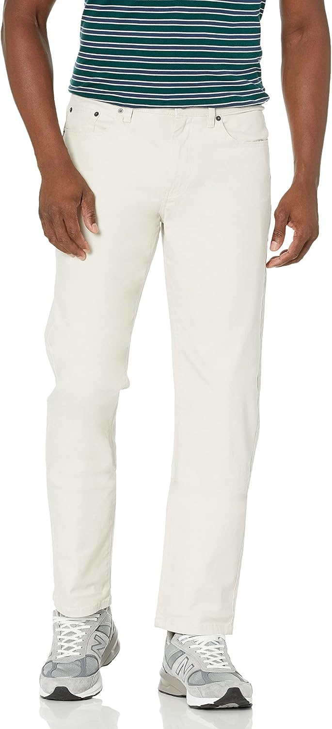 image:imageAmazon Essentials Mens 5Pocket Stretch Twill PantsStone