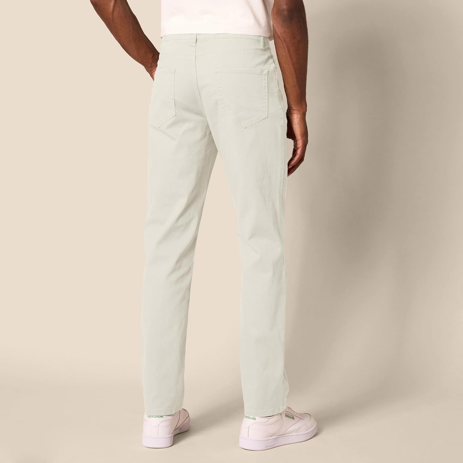 image:imageAmazon Essentials Mens 5Pocket Stretch Twill PantsStone