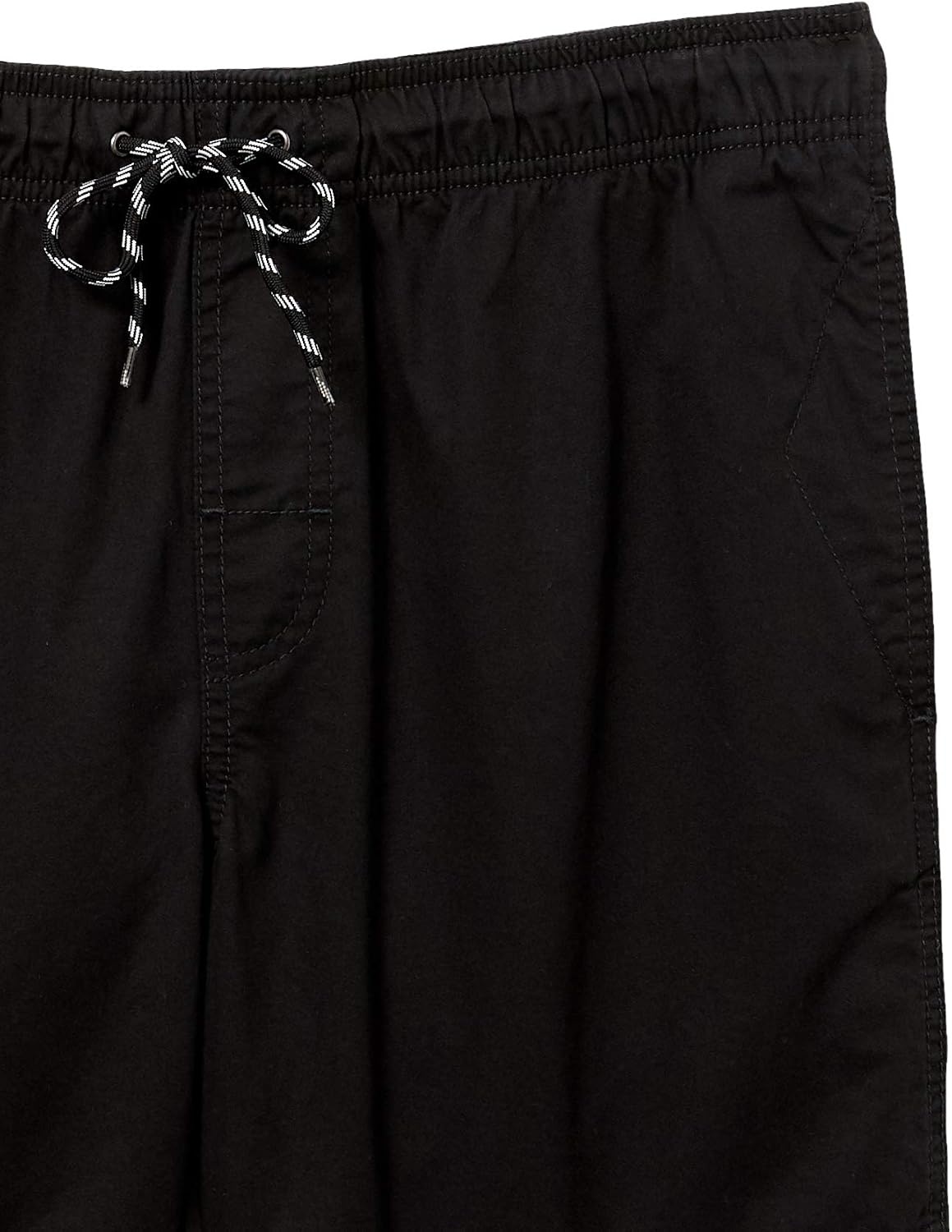 image:imageAmazon Essentials Mens 6 Inseam Regular Fit Drawstring Shorts with Elastic Waist and PocketsBlack