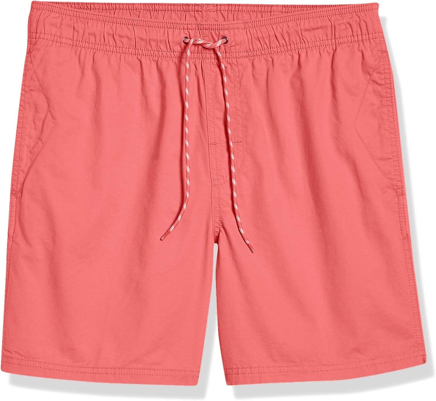 image:imageAmazon Essentials Mens 6 Inseam Regular Fit Drawstring Shorts with Elastic Waist and PocketsCoral