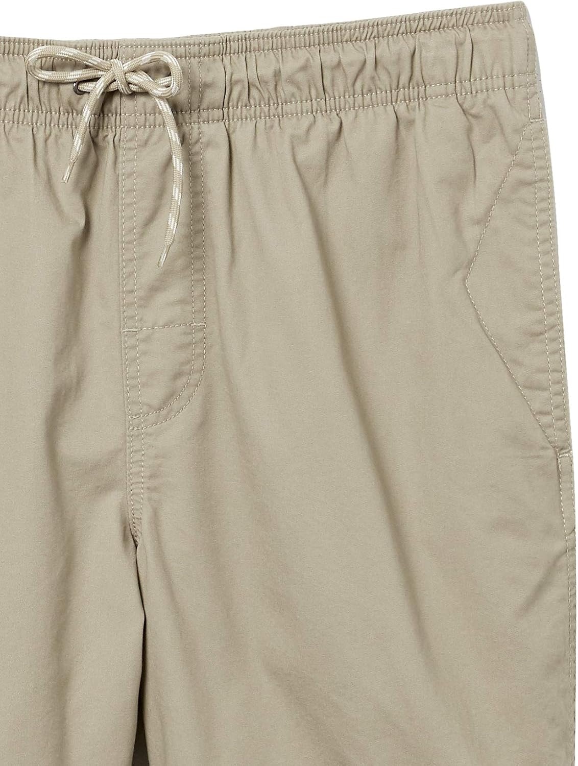 image:imageAmazon Essentials Mens 6 Inseam Regular Fit Drawstring Shorts with Elastic Waist and PocketsKhaki Brown