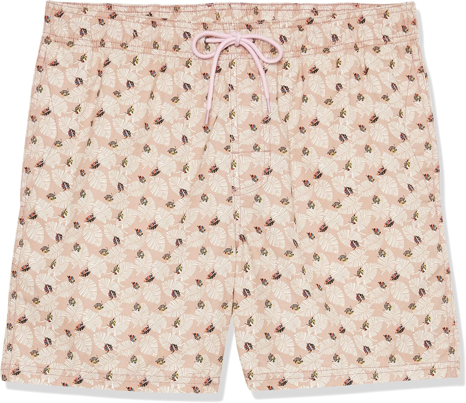 image:imageAmazon Essentials Mens 6 Inseam Regular Fit Drawstring Shorts with Elastic Waist and PocketsLavender Palm Leaf Print