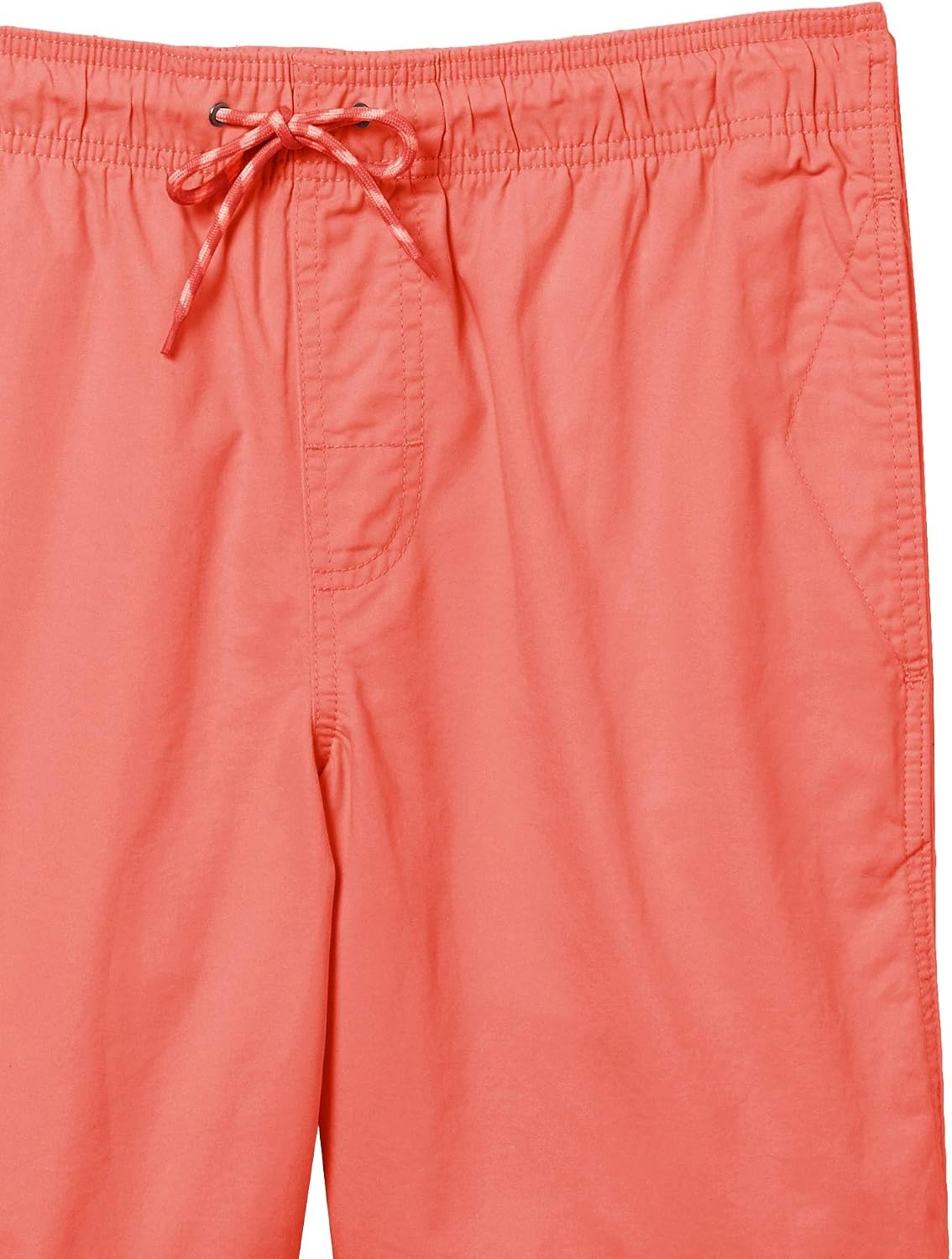 image:imageAmazon Essentials Mens 8 Inseam RelaxedFit Cotton Drawstring PullOn Walk Shorts SummerWeightCoral