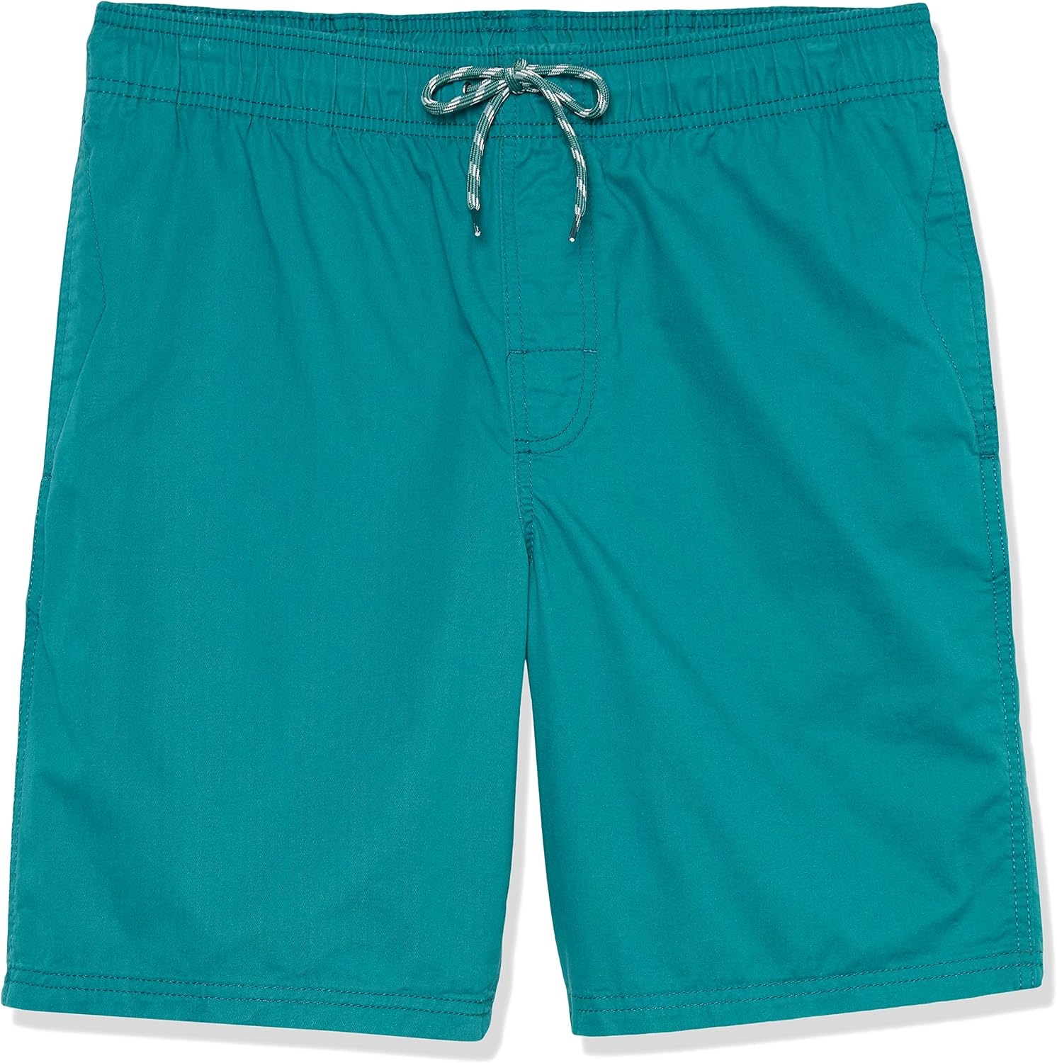 image:imageAmazon Essentials Mens 8 Inseam RelaxedFit Cotton Drawstring PullOn Walk Shorts SummerWeightTeal Blue