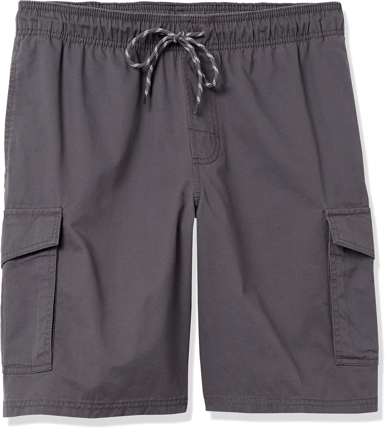 image:imageAmazon Essentials Mens 9 Elastic Waist Cargo ShortsDark Grey