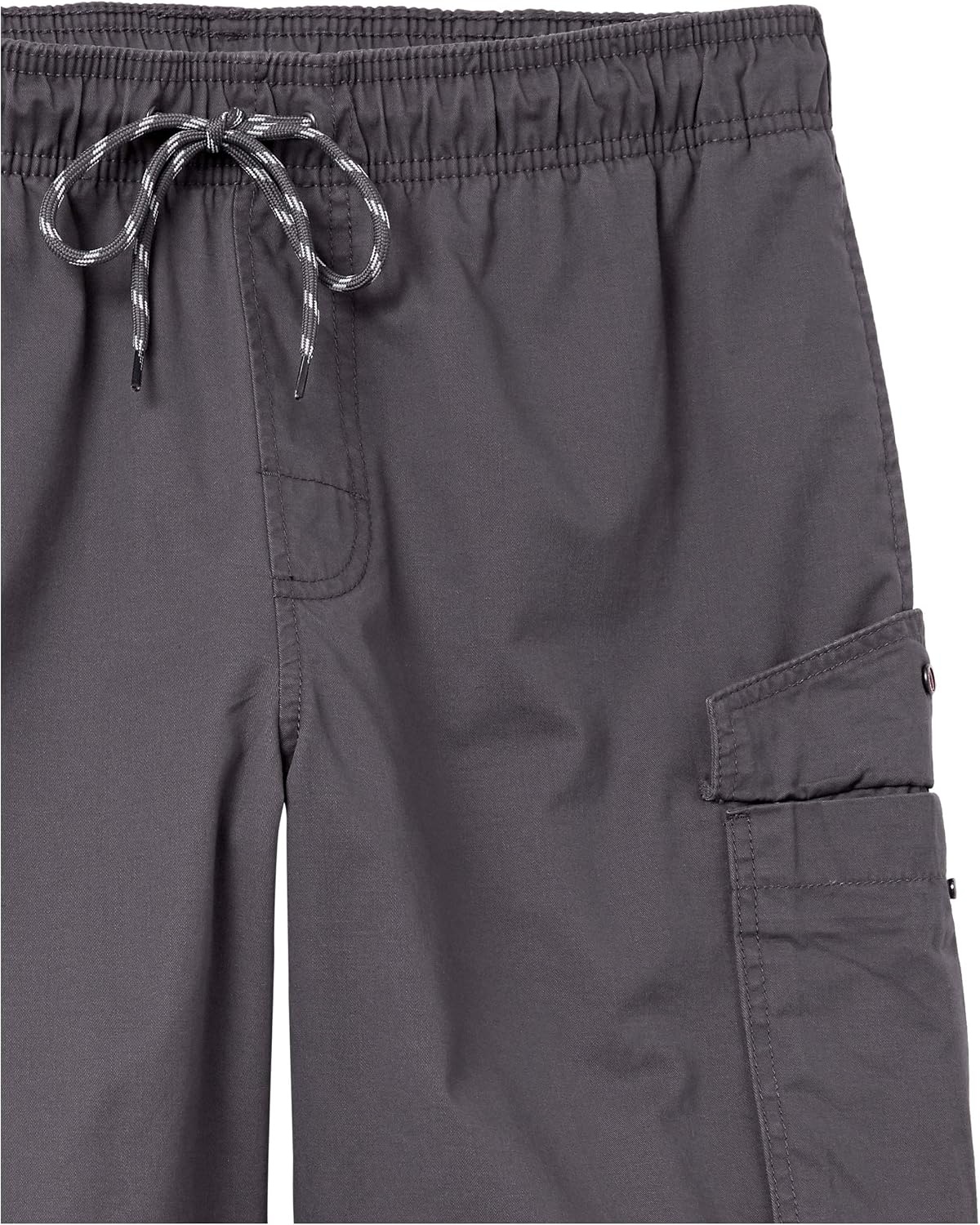 image:imageAmazon Essentials Mens 9 Elastic Waist Cargo ShortsDark Grey