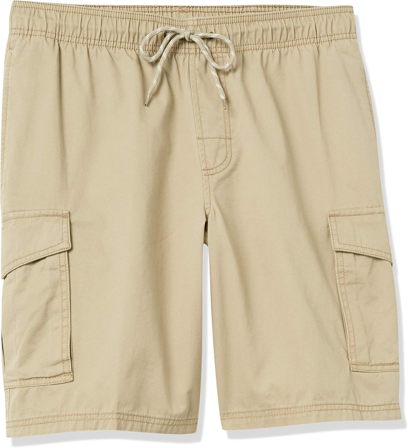 image:imageAmazon Essentials Mens 9 Elastic Waist Cargo ShortsKhaki Brown