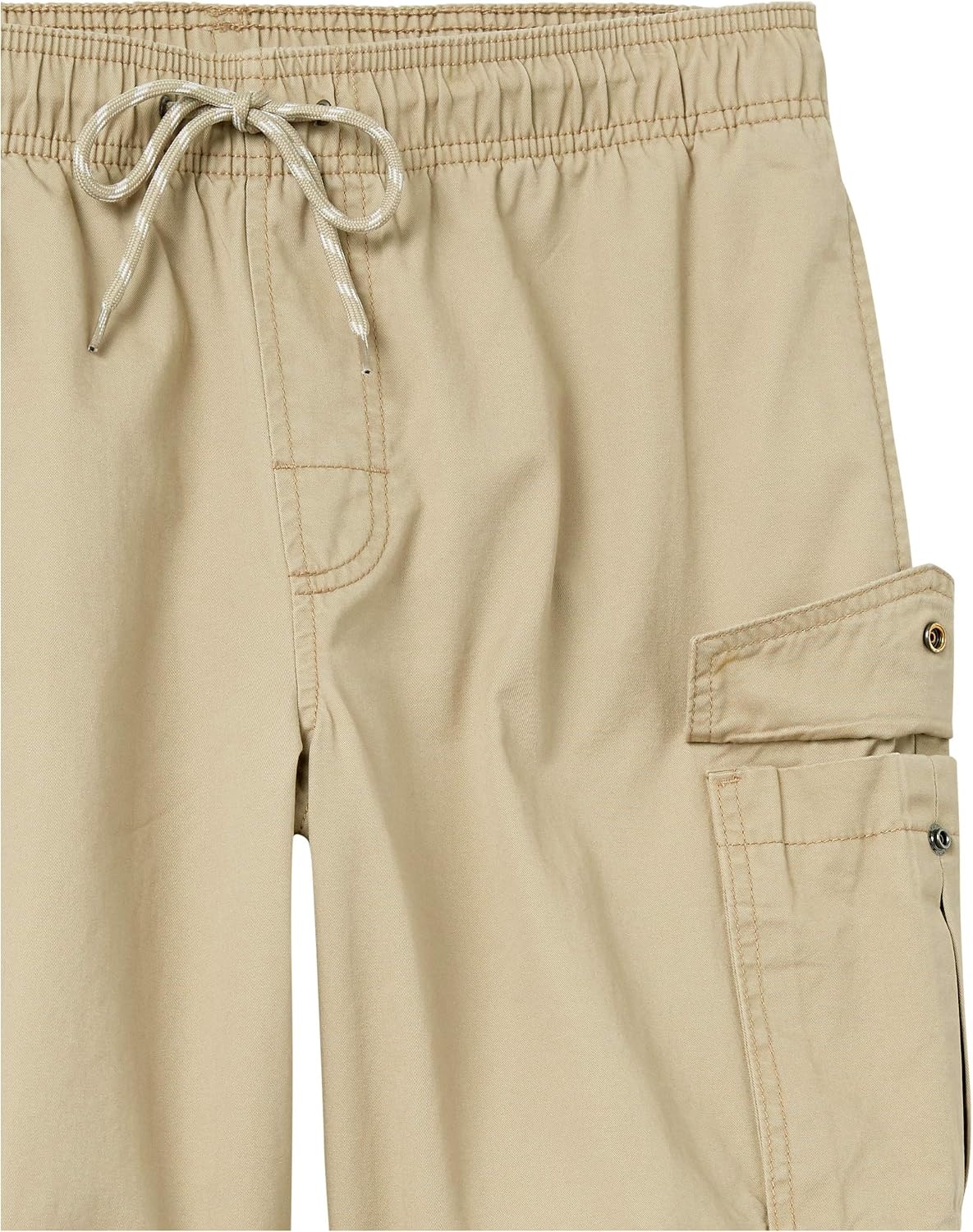 image:imageAmazon Essentials Mens 9 Elastic Waist Cargo ShortsKhaki Brown