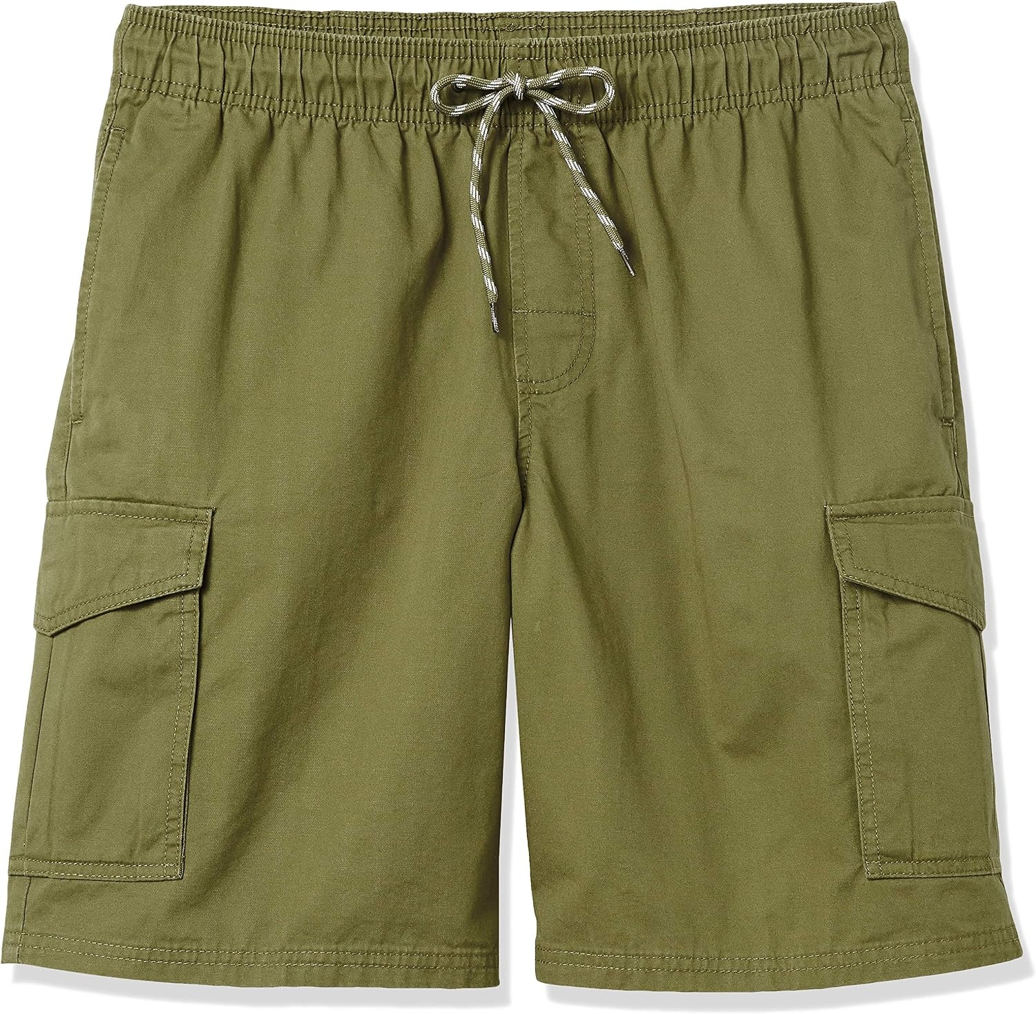image:imageAmazon Essentials Mens 9 Elastic Waist Cargo ShortsOlive
