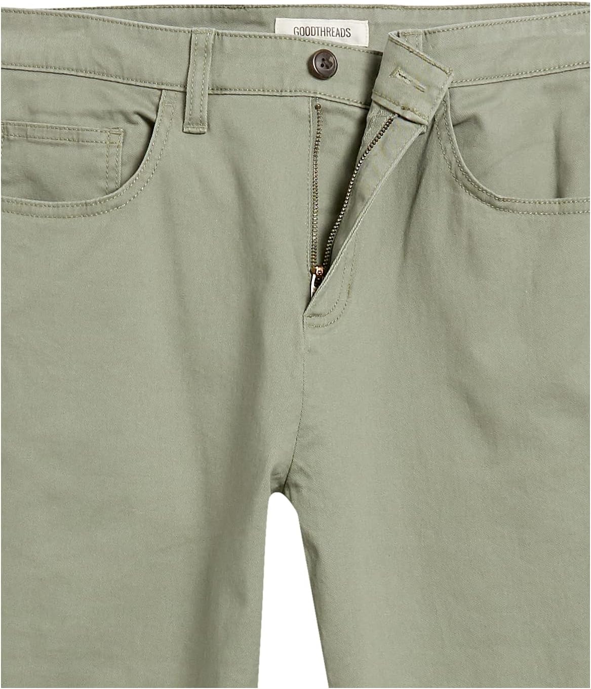 image:imageAmazon Essentials Mens Athletic Fit Chinos Work Pants 5Pocket Cotton StretchDark Olive