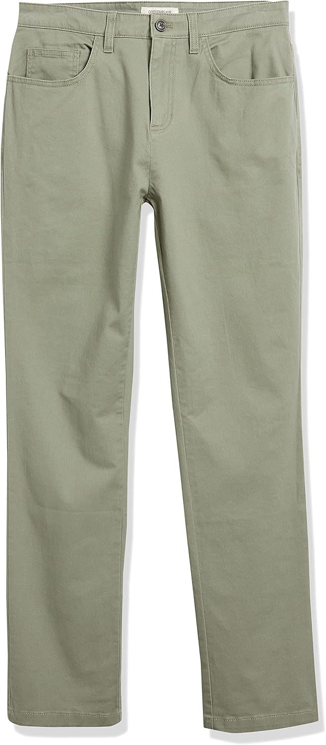 image:imageAmazon Essentials Mens Athletic Fit Chinos Work Pants 5Pocket Cotton StretchFatigue