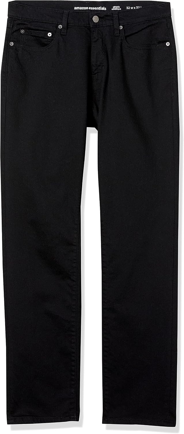 image:imageAmazon Essentials Mens AthleticFit Stretch Jeans Discontinued ColorsBlack