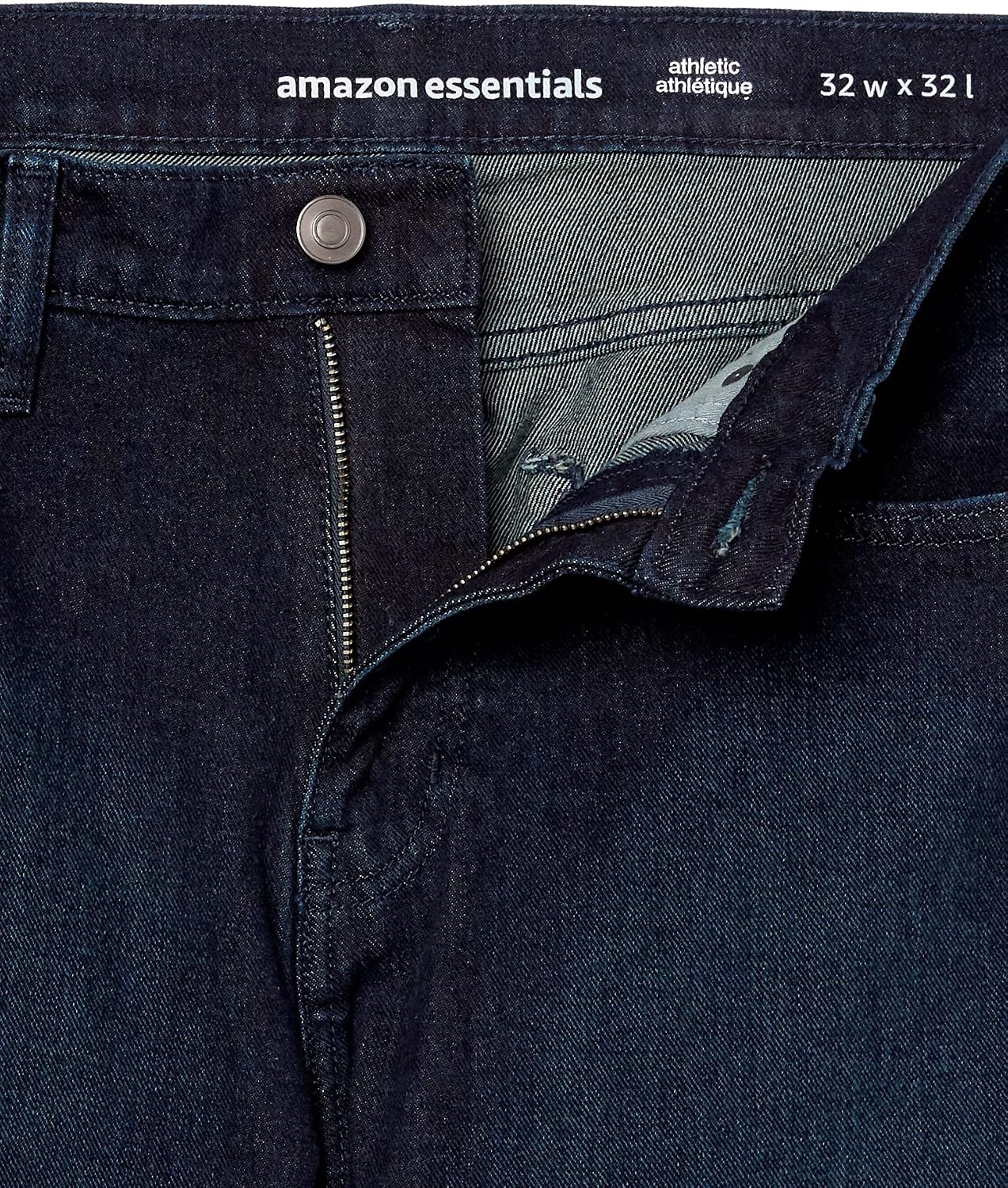 image:imageAmazon Essentials Mens AthleticFit Stretch Jeans Discontinued ColorsBlue Over Dye