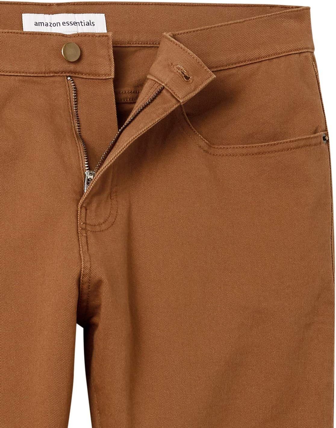 image:imageAmazon Essentials Mens AthleticFit Stretch Jeans Discontinued ColorsDark Khaki Brown