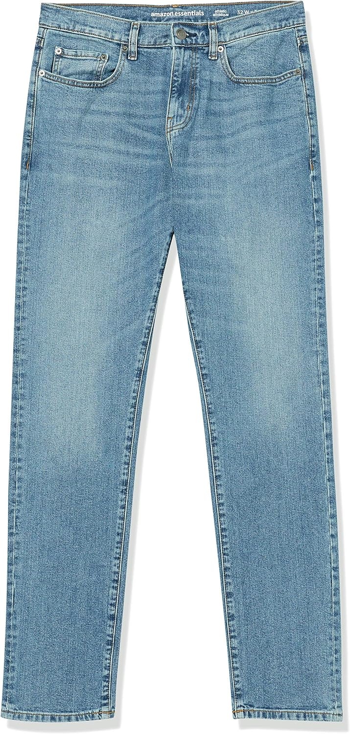 image:imageAmazon Essentials Mens AthleticFit Stretch Jeans Discontinued ColorsLight Wash
