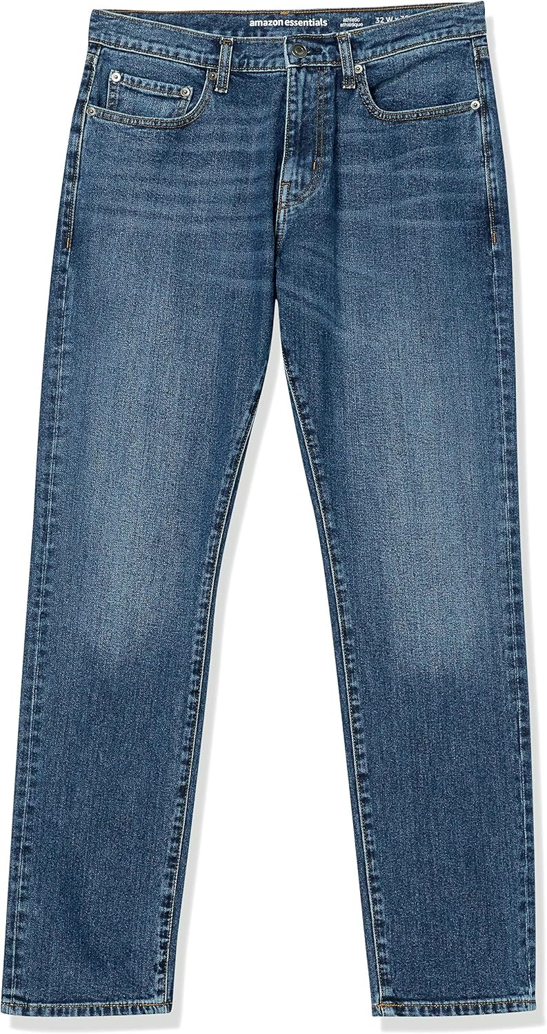 image:imageAmazon Essentials Mens AthleticFit Stretch Jeans Discontinued ColorsMedium Wash