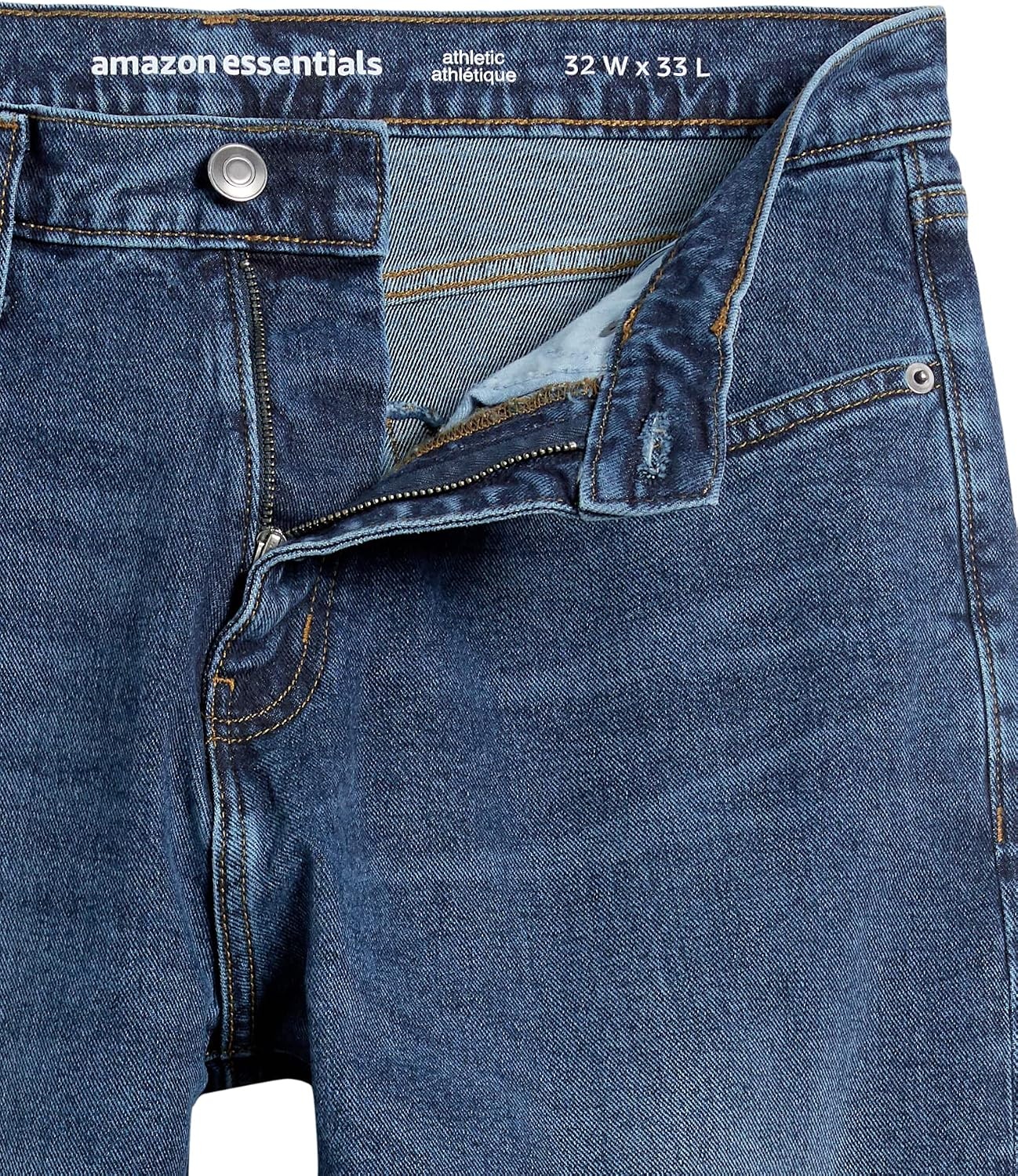image:imageAmazon Essentials Mens AthleticFit Stretch Jeans Discontinued ColorsMedium Wash