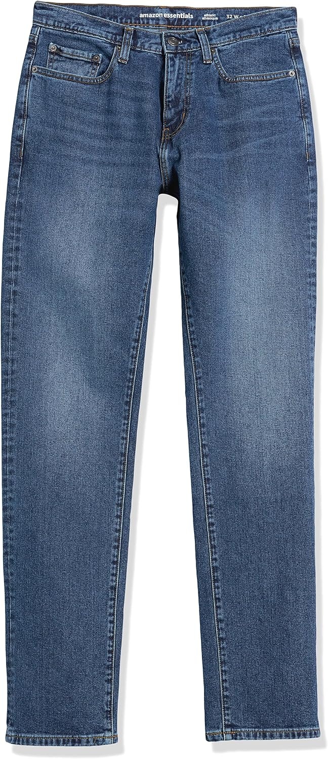 image:imageAmazon Essentials Mens AthleticFit Stretch Jeans Discontinued ColorsMedium Wash