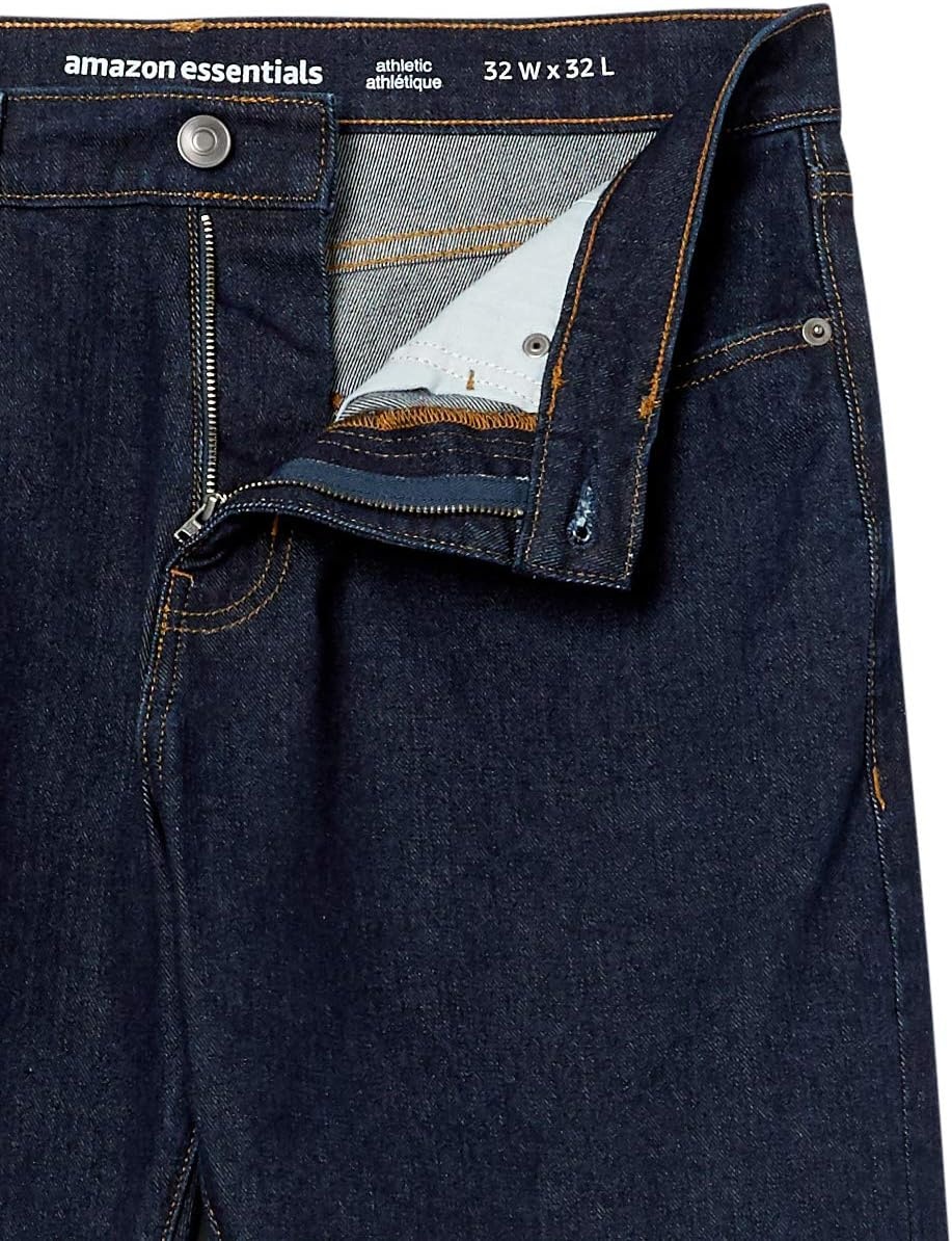 image:imageAmazon Essentials Mens AthleticFit Stretch Jeans Discontinued ColorsRinsed