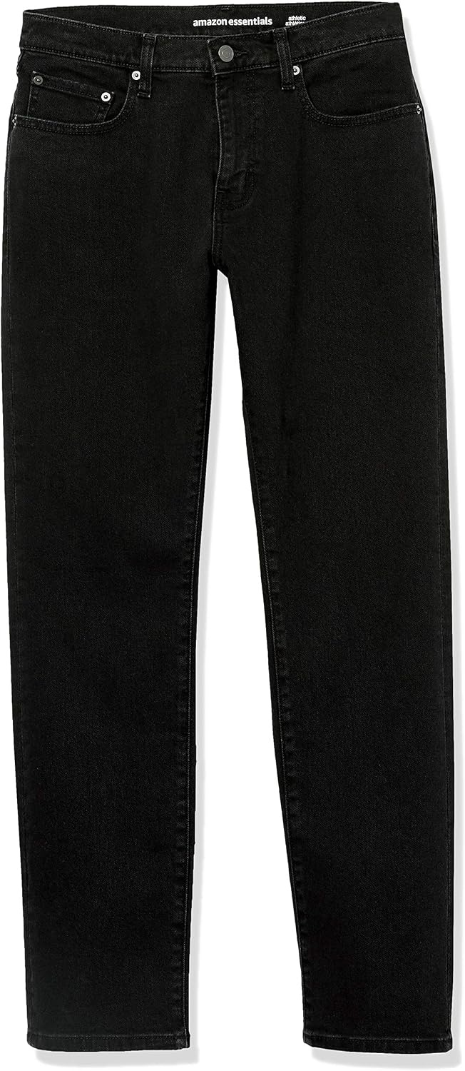 image:imageAmazon Essentials Mens AthleticFit Stretch Jeans Discontinued ColorsWashed Black
