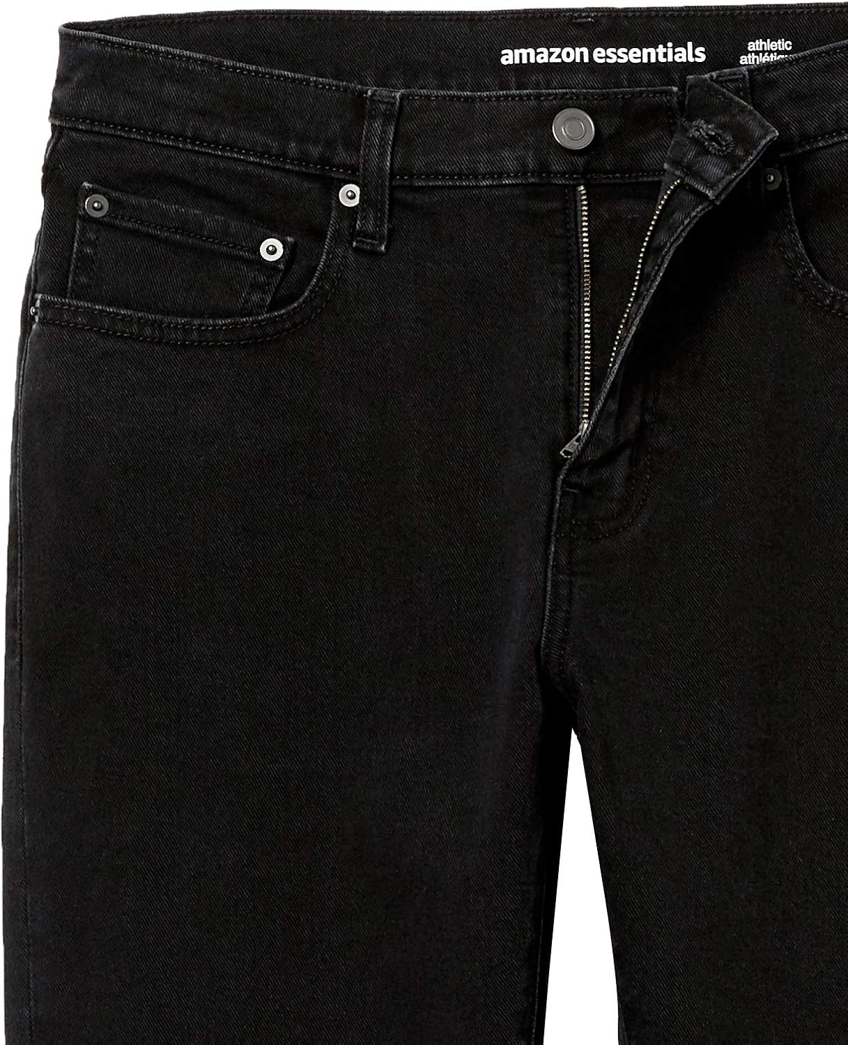 image:imageAmazon Essentials Mens AthleticFit Stretch Jeans Discontinued ColorsWashed Black