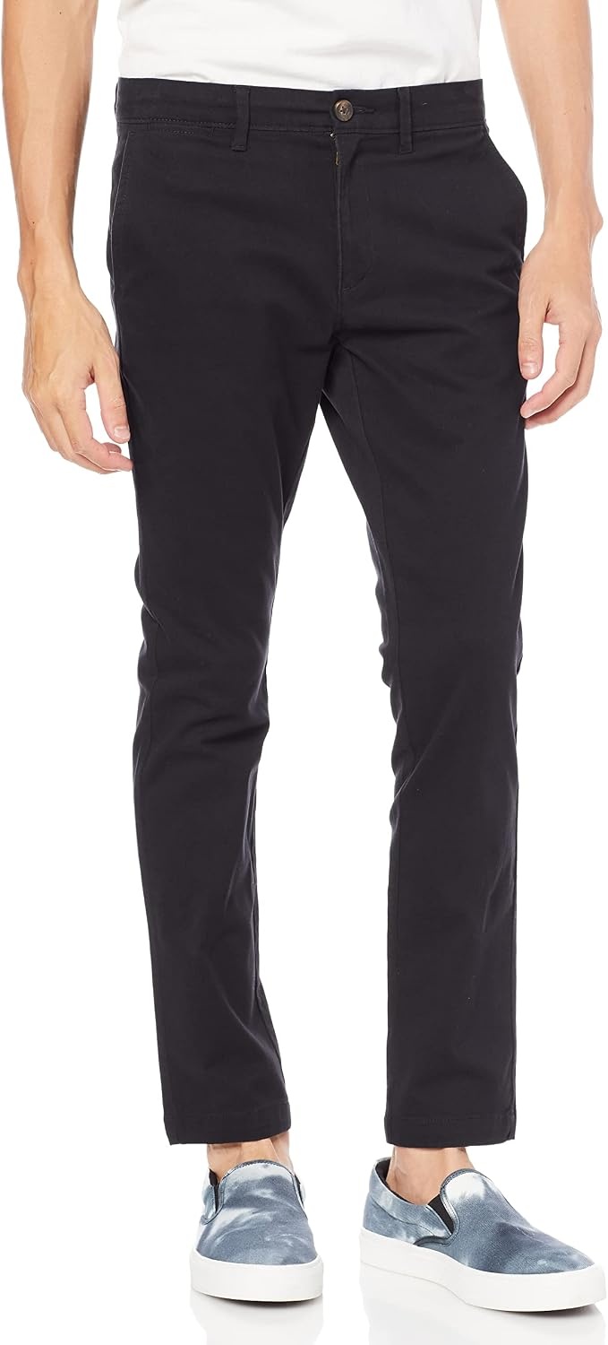 image:imageAmazon Essentials Mens Casual Stretch Chino PantBlack