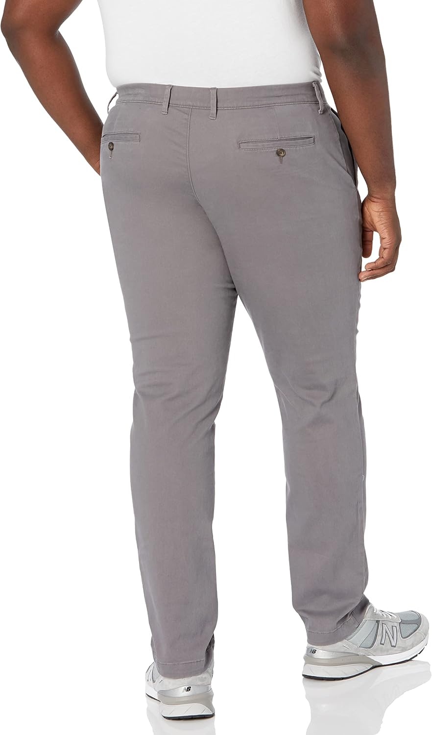image:imageAmazon Essentials Mens Casual Stretch Chino PantDark Grey
