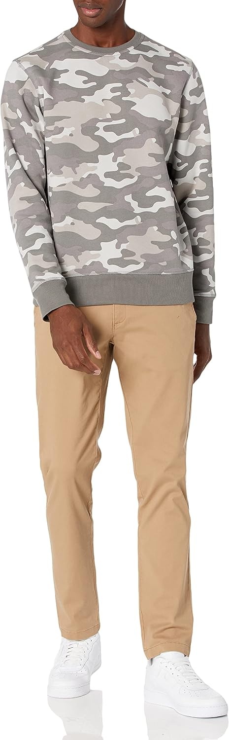 image:imageAmazon Essentials Mens Casual Stretch Chino PantDark Khaki