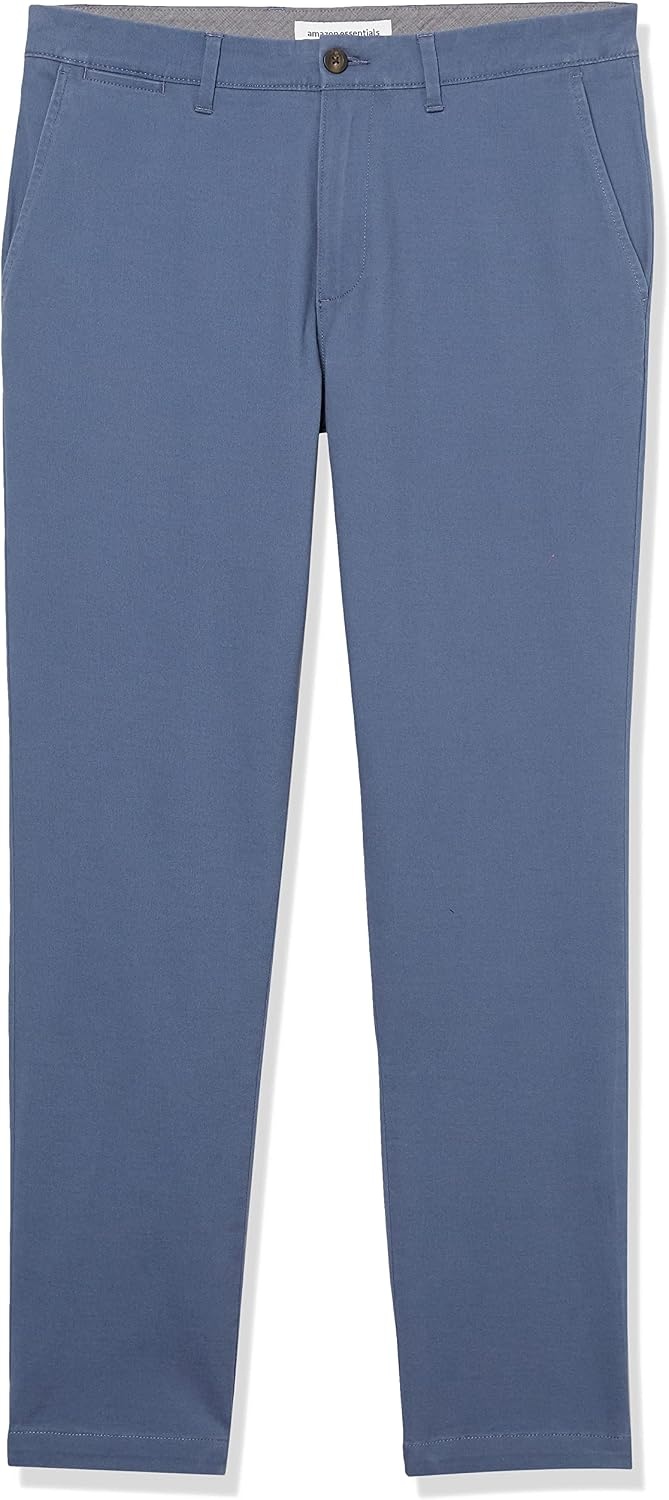 image:imageAmazon Essentials Mens Casual Stretch Chino PantIndigo