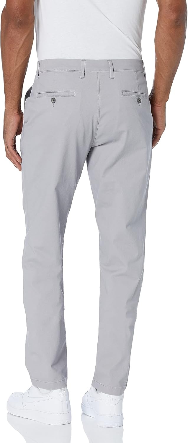 image:imageAmazon Essentials Mens Casual Stretch Chino PantLight Grey