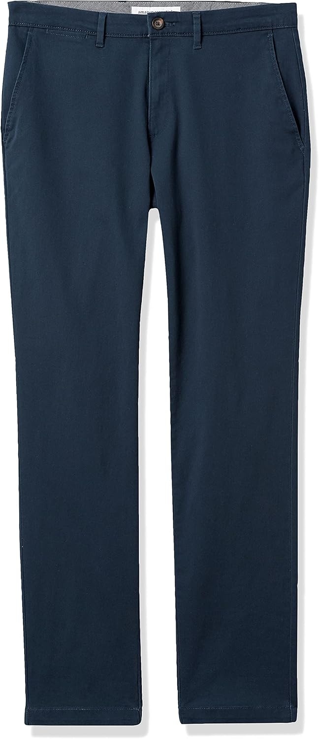 image:imageAmazon Essentials Mens Casual Stretch Chino PantNavy