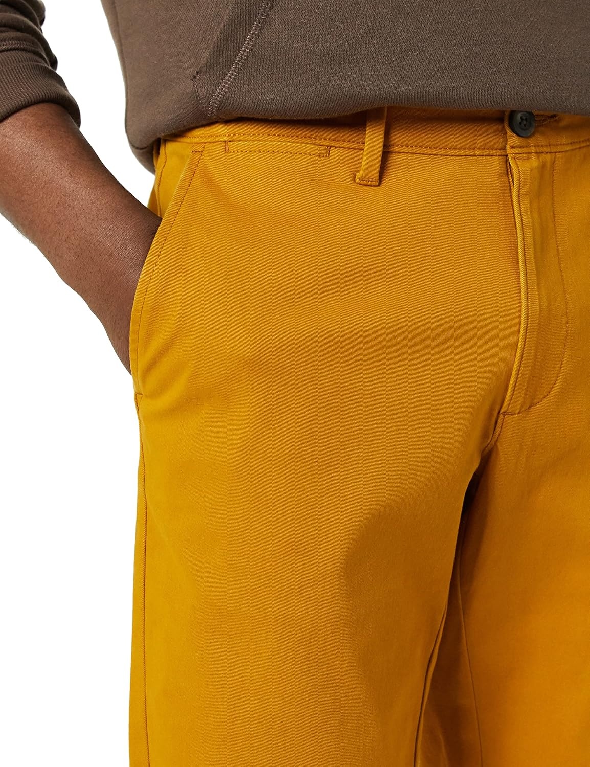 image:imageAmazon Essentials Mens Casual Stretch Chino PantNutmeg