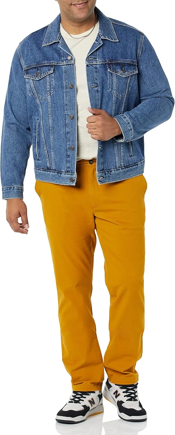 image:imageAmazon Essentials Mens Casual Stretch Chino PantNutmeg
