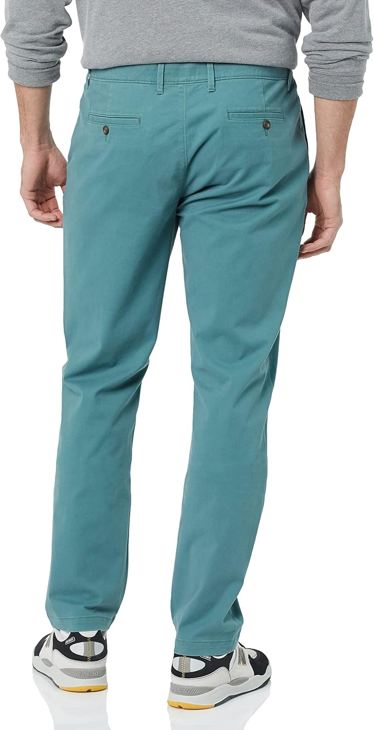 image:imageAmazon Essentials Mens Casual Stretch Chino PantSage Green