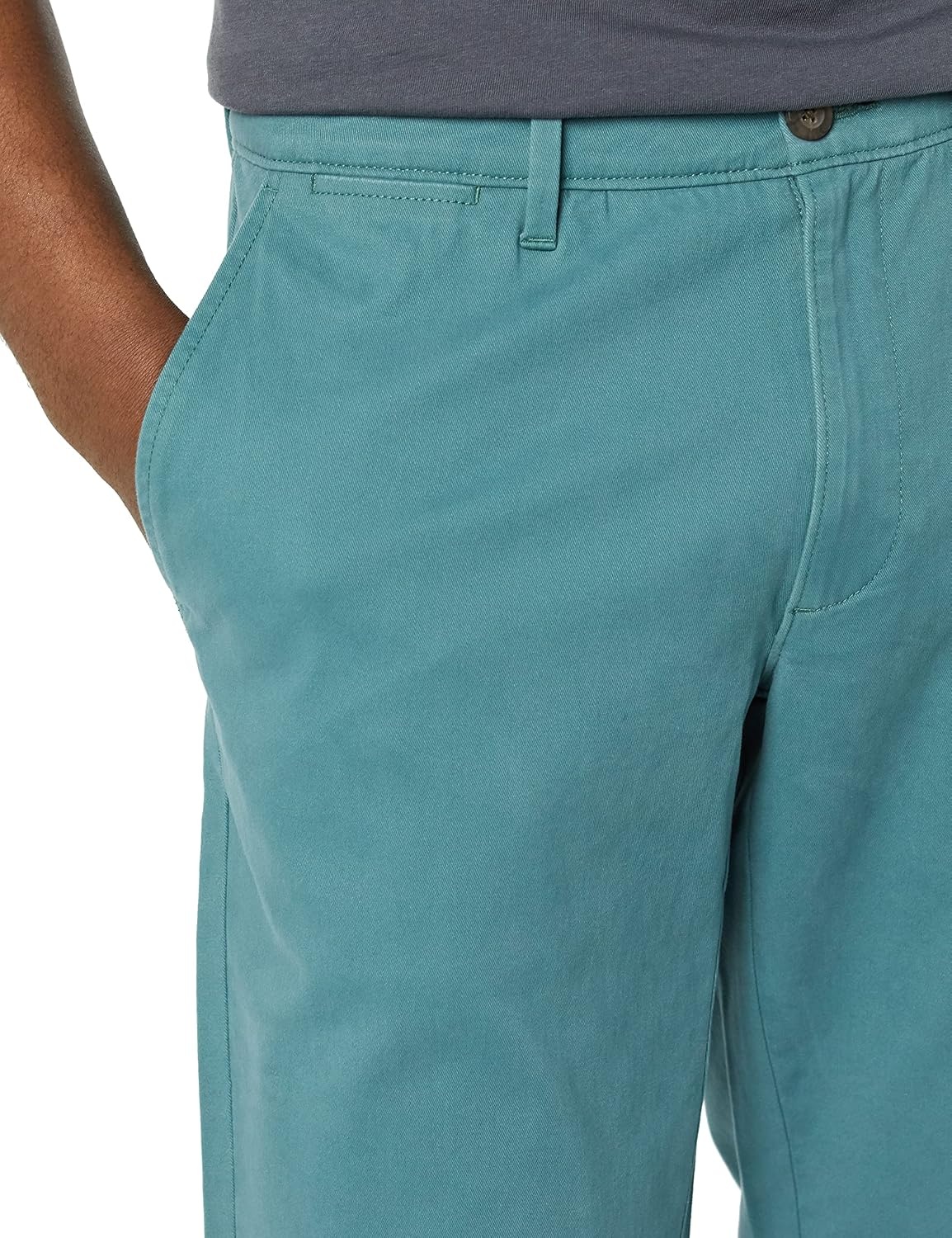image:imageAmazon Essentials Mens Casual Stretch Chino PantSage Green