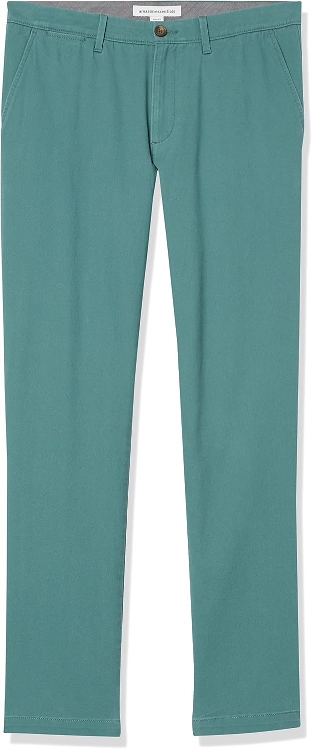 image:imageAmazon Essentials Mens Casual Stretch Chino PantSage Green