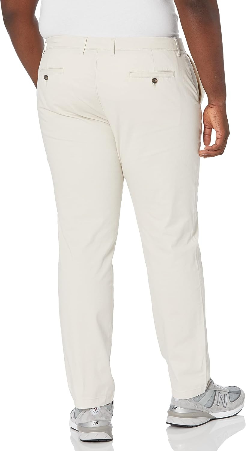 image:imageAmazon Essentials Mens Casual Stretch Chino PantStone