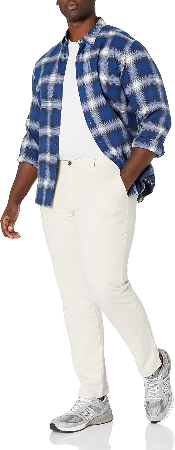 image:imageAmazon Essentials Mens Casual Stretch Chino PantStone