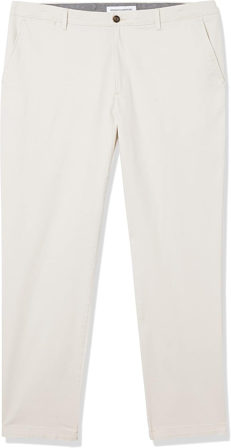 image:imageAmazon Essentials Mens Casual Stretch Chino PantStone