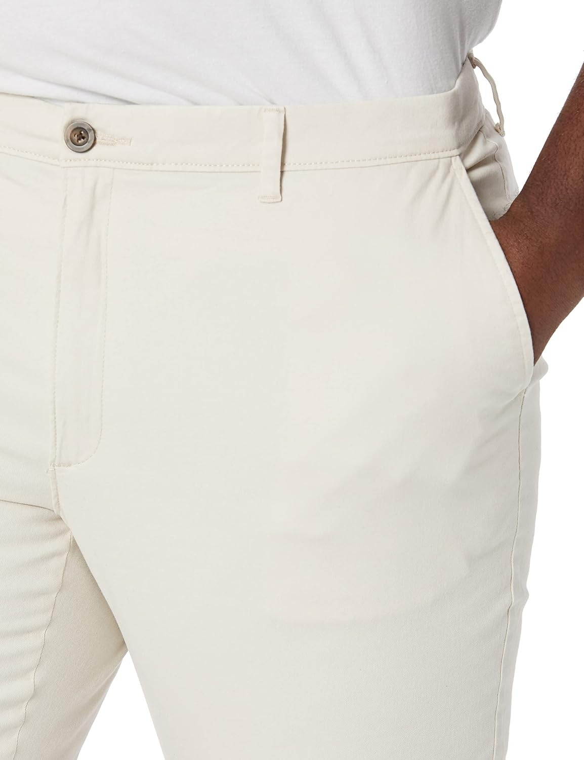image:imageAmazon Essentials Mens Casual Stretch Chino PantStone